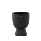 VENTURE DESIGN Cent Pot, mit 2 Griffen – mattschwarzes Steingut (20x14x18)