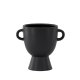 VENTURE DESIGN Cent Pot, mit 2 Griffen – mattschwarzes Steingut (20x14x18)