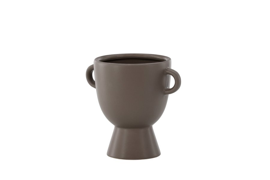 VENTURE DESIGN Cent potte, m. 2 hndtak - brunt steinty (20x14x18)
