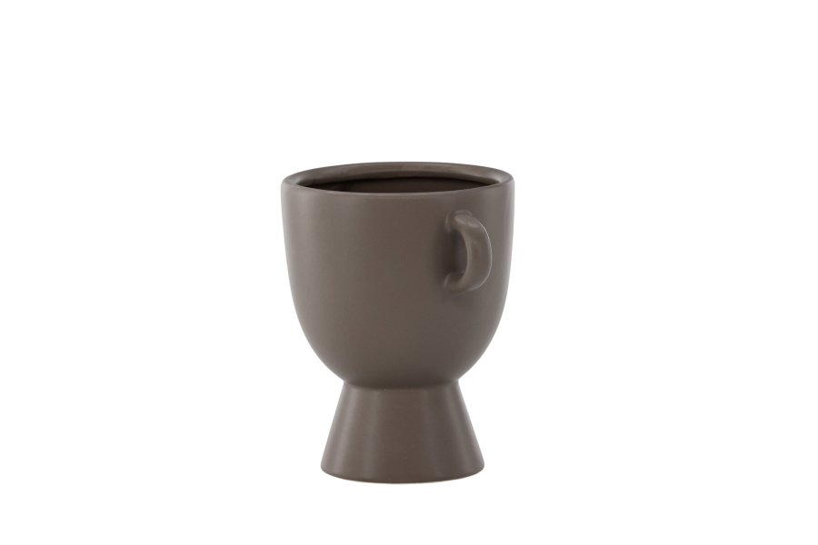 VENTURE DESIGN Cent potte, m. 2 hndtak - brunt steinty (20x14x18)