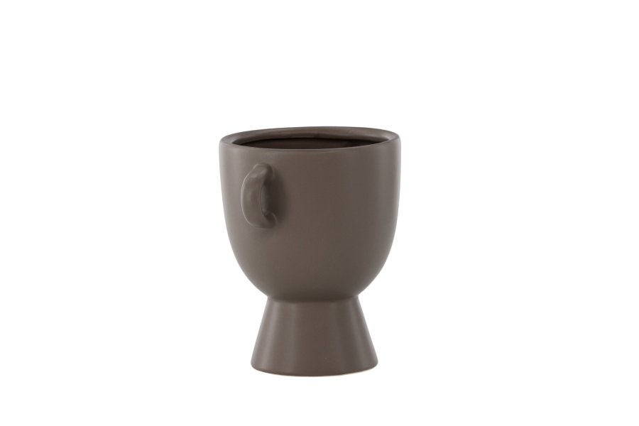 VENTURE DESIGN Cent potte, m. 2 hndtak - brunt steinty (20x14x18)
