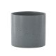VENTURE DESIGN Sane potte, rund - mrkegr/svarte prikker steinty (18x18x17)