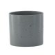 VENTURE DESIGN Sane potte, rund - mrkegr/svarte prikker steinty (18x18x17)