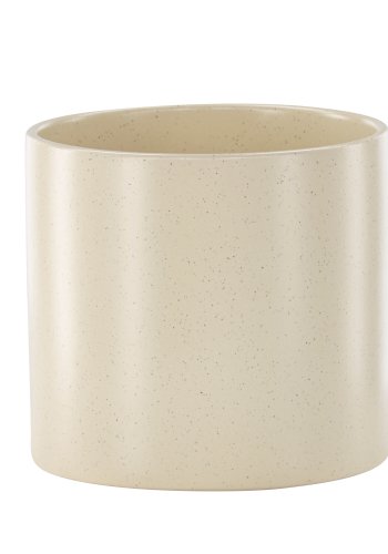 VENTURE DESIGN Sane potte, rund - beige/svarte prikker steinty (18x18x17)