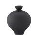 VENTURE DESIGN Rellis vase, rund - svart keramikk (D6xH24xB20)
