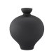 VENTURE DESIGN Rellis vase, rund - svart keramikk (D6xH24xB20)