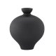VENTURE DESIGN Rellis vase, rund - svart keramikk (D6xH24xB20)