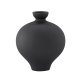 VENTURE DESIGN Rellis vase, rund - svart keramikk (D6xH24xB20)