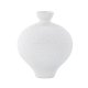 VENTURE DESIGN Rellis vase, rund - hvite/svarte prikker keramikk (D6xH24xB20)
