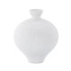 VENTURE DESIGN Rellis vase, rund - hvite/svarte prikker keramikk (D6xH24xB20)