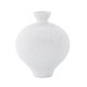 VENTURE DESIGN Rellis vase, rund - hvite/svarte prikker keramikk (D6xH24xB20)