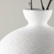 VENTURE DESIGN Rellis vase, rund - hvite/svarte prikker keramikk (D6xH24xB20)