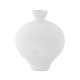 VENTURE DESIGN Rellis vase, rund - hvite/svarte prikker keramikk (D6xH24xB20)
