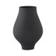 VENTURE DESIGN Rellis vase, rund - svart keramikk (D10xH24xB14)