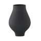 VENTURE DESIGN Rellis vase, rund - svart keramikk (D10xH24xB14)