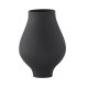 VENTURE DESIGN Rellis vase, rund - svart keramikk (D10xH24xB14)