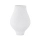 VENTURE DESIGN Rellis vase, rund - hvite/svarte prikker keramikk (D10xH24xB14)