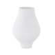 VENTURE DESIGN Rellis vase, rund - hvite/svarte prikker keramikk (D10xH24xB14)