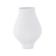 VENTURE DESIGN Rellis vase, rund - hvite/svarte prikker keramikk (D10xH24xB14)