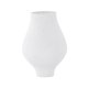 VENTURE DESIGN Rellis vase, rund - hvite/svarte prikker keramikk (D10xH24xB14)