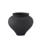VENTURE DESIGN Rellis vase, rund - svart keramikk (D11xH18xB18)