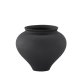 VENTURE DESIGN Rellis vase, rund - svart keramikk (D11xH18xB18)