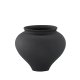 VENTURE DESIGN Rellis vase, rund - svart keramikk (D11xH18xB18)