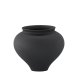VENTURE DESIGN Rellis vase, rund - svart keramikk (D11xH18xB18)