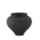 VENTURE DESIGN Rellis vase, rund - svart keramikk (D11xH18xB18)