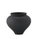 VENTURE DESIGN Rellis vase, rund - svart keramikk (D11xH18xB18)