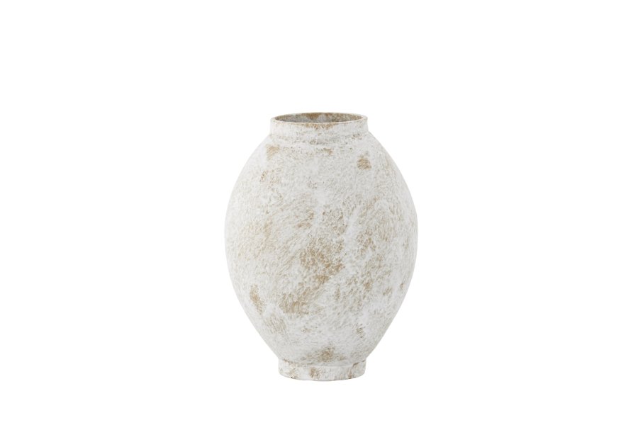 VENTURE DESIGN Globe Vase, rund – beige/braune Keramik (8 x 18 x 22 H)