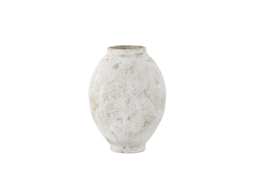 VENTURE DESIGN Globe Vase, rund – beige/braune Keramik (8 x 18 x 22 H)