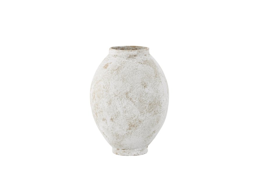 VENTURE DESIGN Globe Vase, rund – beige/braune Keramik (8 x 18 x 22 H)
