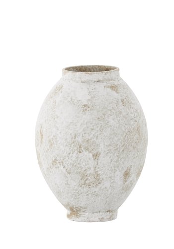 VENTURE DESIGN Globe Vase, rund – beige/braune Keramik (8 x 18 x 22 H)