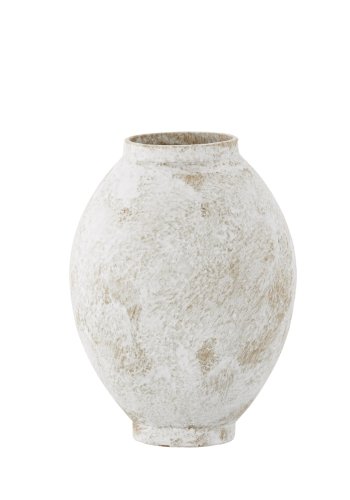 VENTURE DESIGN Globe Vase, rund – beige/braune Keramik (8 x 18 x 22 H)