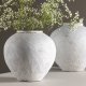 VENTURE DESIGN Globe Vase, rund – beige/braune Keramik (14x25x23H)