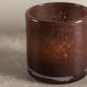 VENTURE DESIGN Glora Kerzenständer, rund – braunes Glas (8x8H)