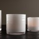 VENTURE DESIGN Glora Kerzenständer, rund – weißes Glas (10x10H)
