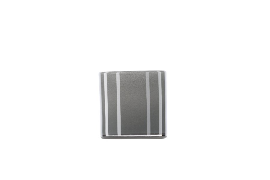 VENTURE DESIGN Glora Kerzenständer, rund – hellgraues Glas (10x10H)