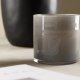 VENTURE DESIGN Glora Kerzenständer, rund – hellgraues Glas (10x10H)