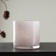 VENTURE DESIGN Glora Kerzenständer, rund – rosa Glas (10x10H)