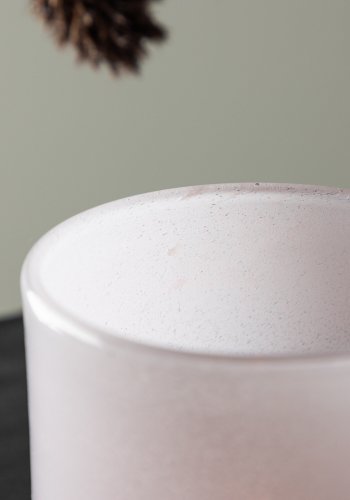 VENTURE DESIGN Glora Kerzenständer, rund – rosa Glas (10x10H)