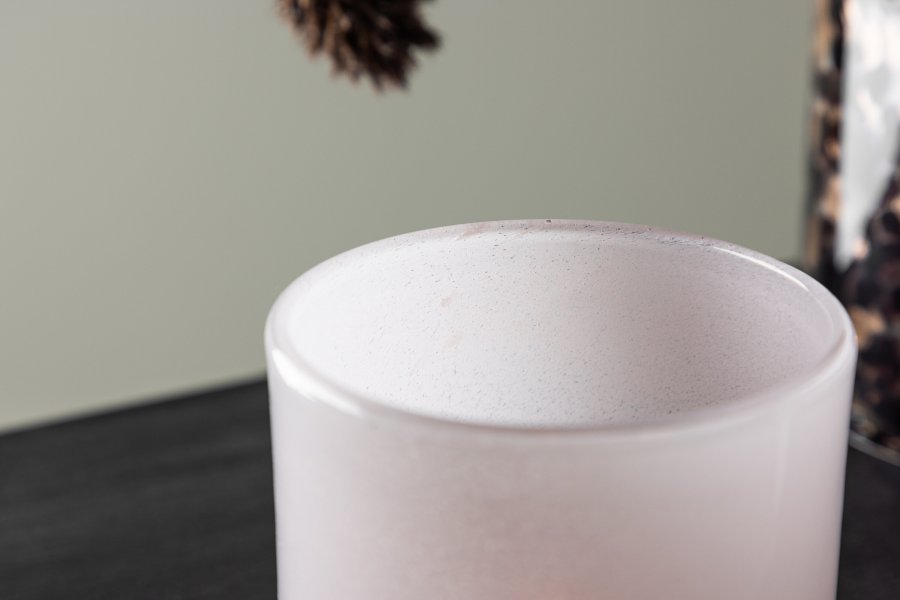 VENTURE DESIGN Glora Kerzenständer, rund – rosa Glas (10x10H)