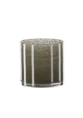 VENTURE DESIGN Glora Kerzenständer, rund – grünes Glas (10x10H)