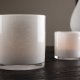 VENTURE DESIGN Glora Kerzenständer, rund – weißes Glas (12x12H)