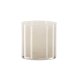 VENTURE DESIGN Glora Kerzenständer, rund – beiges Glas (12x12H)