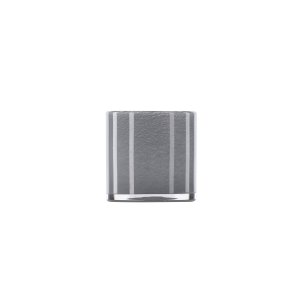 VENTURE DESIGN Glora lysestage, rund - lysegr glas (12x12H)