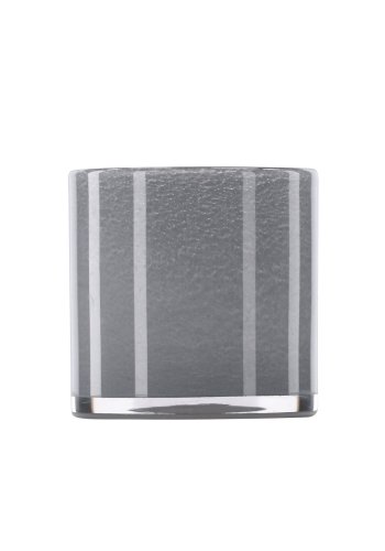 VENTURE DESIGN Glora Kerzenständer, rund – hellgraues Glas (12x12H)