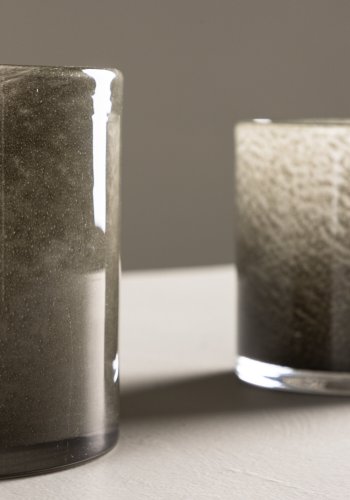 VENTURE DESIGN Glora Kerzenständer, rund – hellgrünes Glas (12x12H)