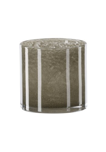 VENTURE DESIGN Glora Kerzenständer, rund – hellgrünes Glas (12x12H)